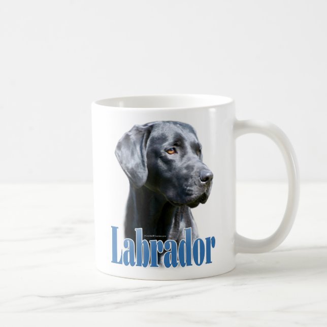 Labrador (svart) Namn Kaffemugg (Höger)