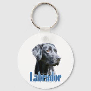 Labrador (svart) Namn Nyckelring