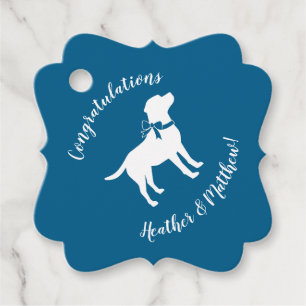Labrador Theme - Hund Baby Shower Blue Lab Gåvor Etiketter