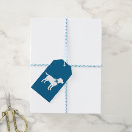 Labrador Theme - Hund Baby Shower Blue Lab Presentetikett
