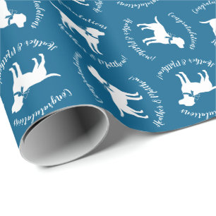 Labrador Theme - Hund Baby Shower Blue Lab Presentpapper