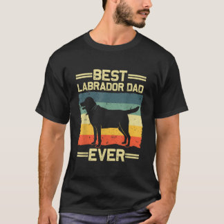 Labrador till pappa Svart Lab Gul Labrador Retriev T Shirt