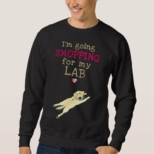Labrador Tote Bag Lång Ärmad Tröja (Framsida)
