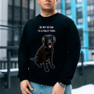Labrador Trendyst Klippning Personlig Hund Foto Lång Ärmad Tröja