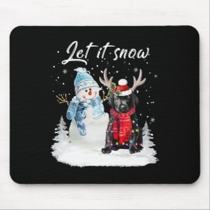 Labrador Valp Santa Hund jul Snögubbe Julafton Paj Musmatta