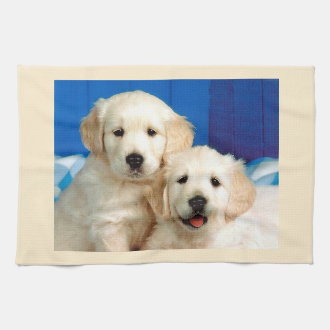 Labrador-valpar  kökshandduk (Horisontell)