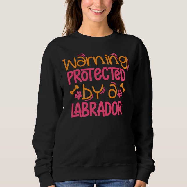 Labrador Varning Lab Hund Labrador Mamma T Shirt (Framsida)