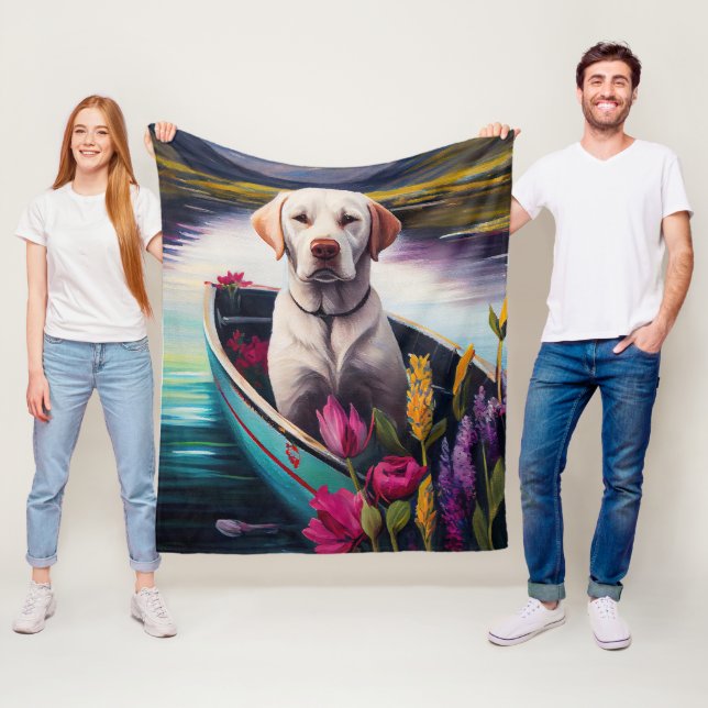 Labrador vid åran: Ett naturskönt äventyr Fleecefilt (På plats)