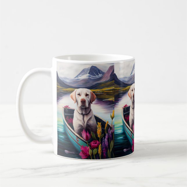 Labrador vid åran: Ett naturskönt äventyr Kaffemugg (Vänster)
