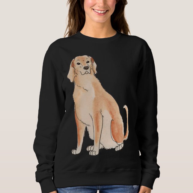 Labrador Watercolor Illustration T Shirt (Framsida)