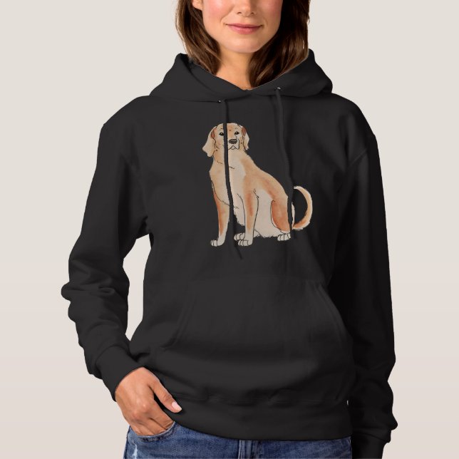 Labrador Watercolor Illustration T Shirt (Framsida)