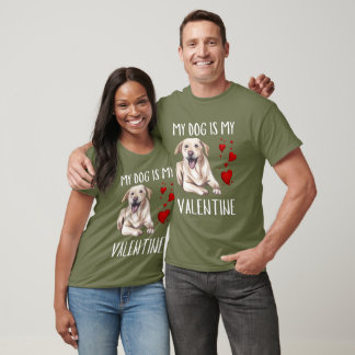 Labrador Watercolor Valentine Day T-Shirt