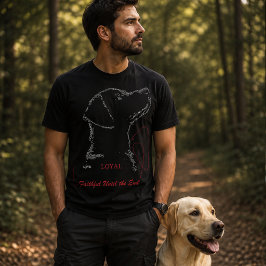 Labrador Word Art | Trogenhet i varje linje T Shirt