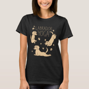 Labrador yoga har befattningar hundägare t shirt