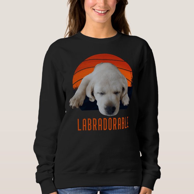 Labradorable Labour Puppy T Shirt (Framsida)