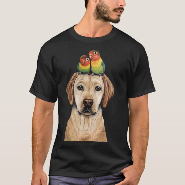 Labradorable Lovebird T Shirt (Framsida)