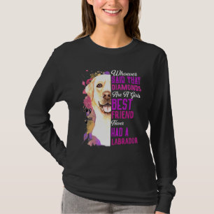 Labradorer är en tjej bästa vän Hundmamma Mamma Mo T Shirt