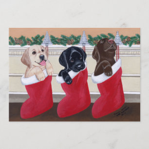 Labradorernas Julfestinladningar Inbjudningar