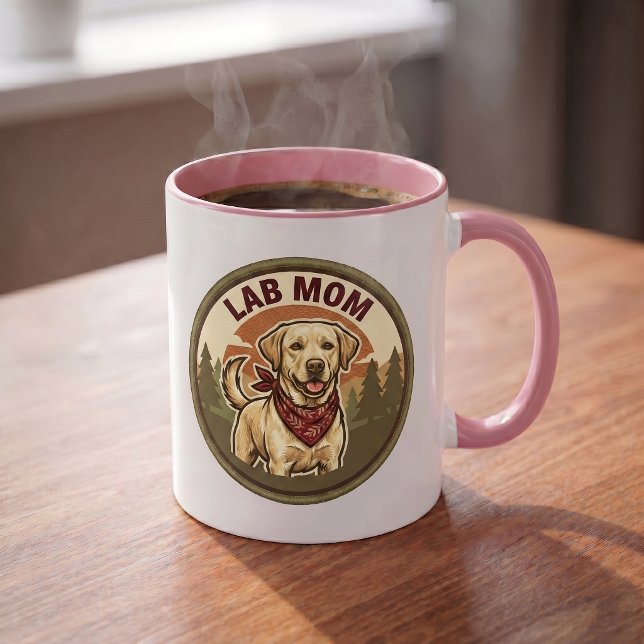 Labradorförälder Kaffe Mugg | Labrador Mom Gåva |  (Skapare uppladdad)