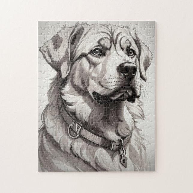 Labradorhund Pussel (Vertikal)