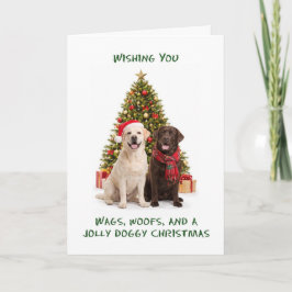 Labradorhundar Jul Helgkort