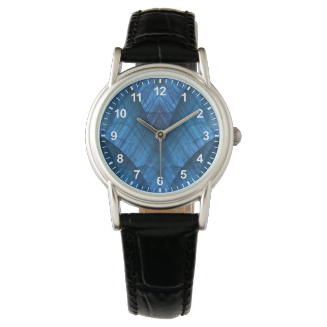 Labradorit ädelstenar Blå Elegant Armbandsur (Framsida)