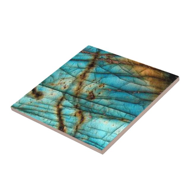 Labradorite 1-stilig keramisk platta kakelplatta (Sidan)