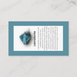 Labradorite Crystal: Jewelry Visning Visitkort