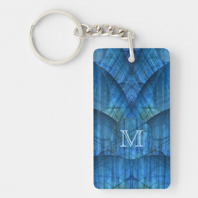 Labradorite Gems Monogram Keychain (Framsidan)