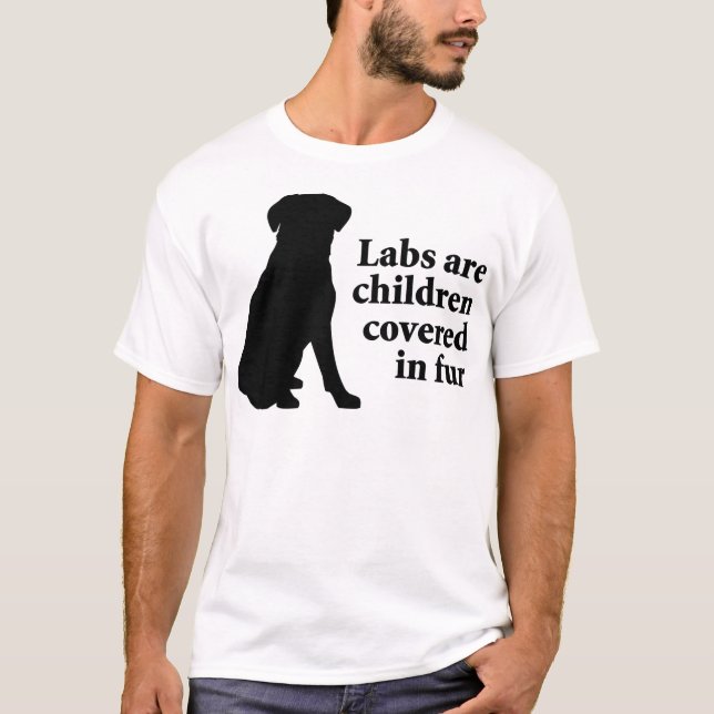 Labradors är pälsbarn tröja (Framsida)