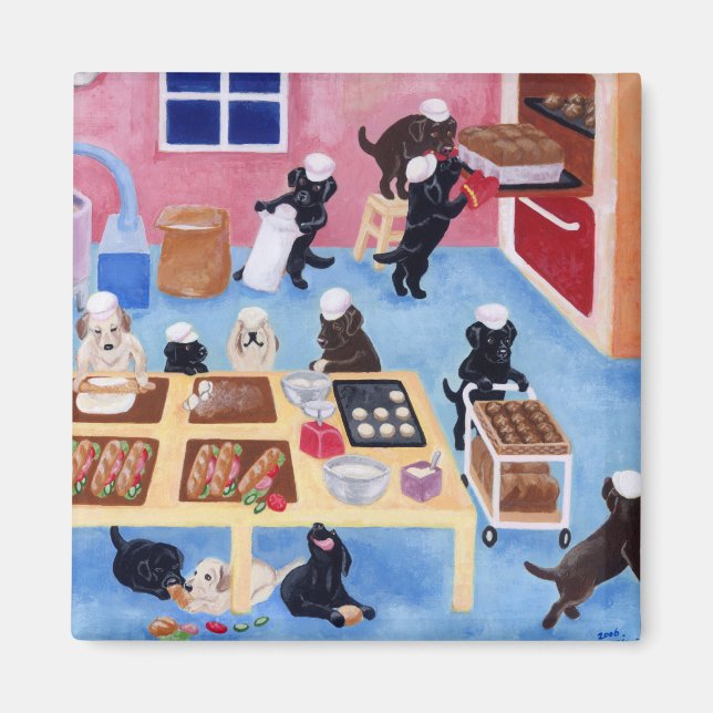 Labradors Bakery Magnet (Framsidan)