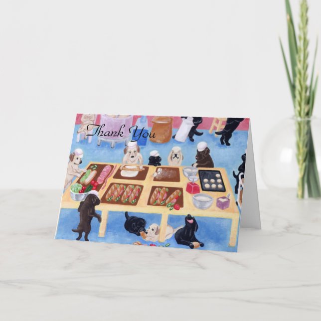 Labradors Bakery Tack Kort (Framsida)