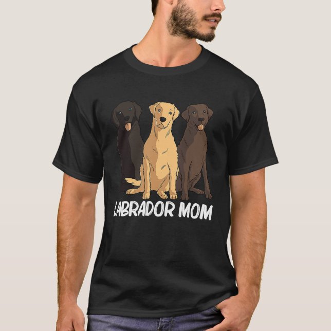 Labradors for Mamma Women Labrador Retriever Hund T Shirt (Framsida)