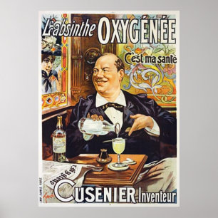 L'Absinthe Cusenier affisch