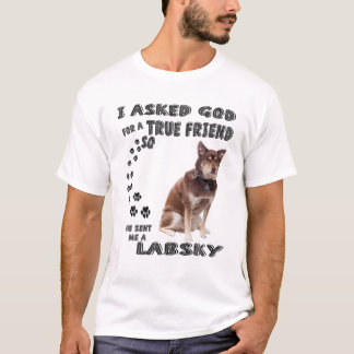 Labsky Quote Mamma, Sibiian Retriever Pappa Print, T Shirt
