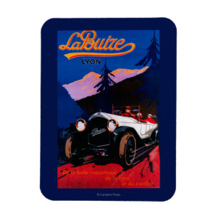 LaBuize Lyon vintage PosterEurope Magnet