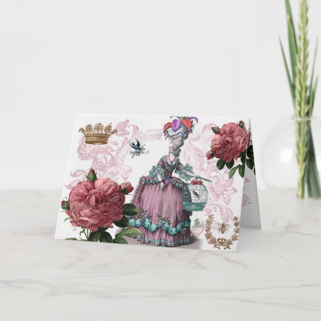 laburhjälpoiseaux (fågelburen) tack kort (Framsida)