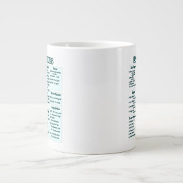 Labvärden för sjuksköterskor -Medicinskt Lab Refer Jumbo Mugg