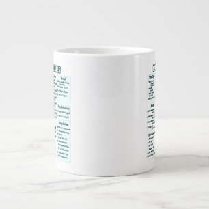 Labvärden för sjuksköterskor -Medicinskt Lab Refer Jumbo Mugg