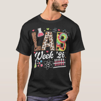 Labvecka 2026 Vetenskap Leopard Medicinskt Laborat T Shirt