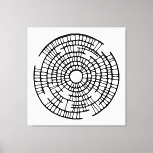 labyrint/abstraktion/Minimalistisk konst Canvastryck