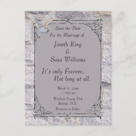 Labyrint Det är bara över Bröllop spara datum Meddelande Vykort