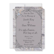 Labyrint Det är bara över Bröllop spara datum