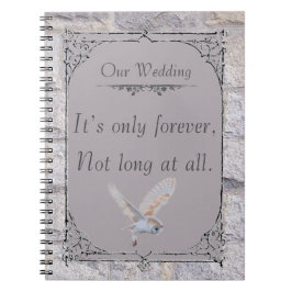 Labyrint Det är bara över Bröllop Uggla Anteckningsbok