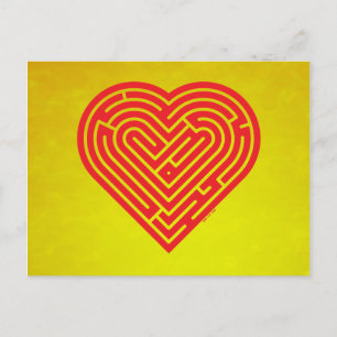 labyrint Heart Vykort