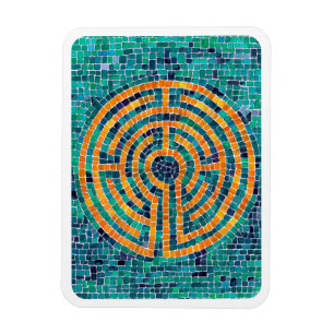 LABYRINT II 3x4 Flexibel Magnet - Vit