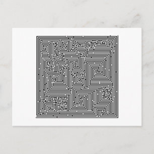 Labyrint Irrgarten maze Vykort