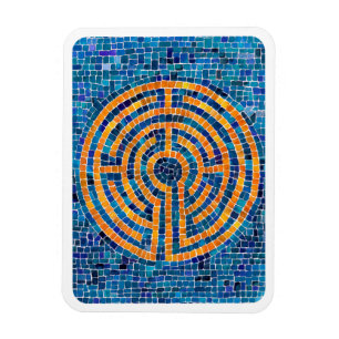 LABYRINT IV 3x4 Flexibel Magnet - Vit