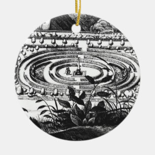 Labyrint på Heidelberg, Hortus Palatinus (engravi Julgransprydnad Keramik