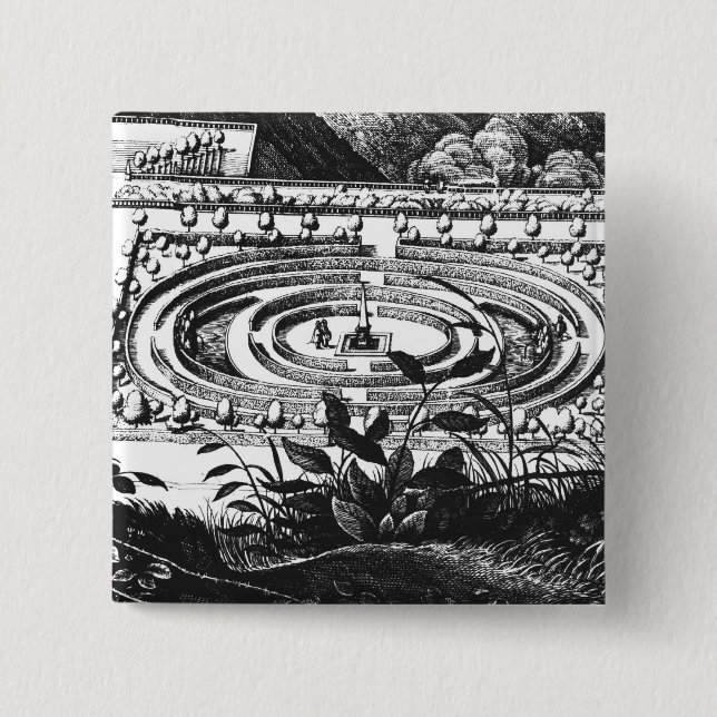Labyrint på Heidelberg, Hortus Palatinus (engravi Knapp (Framsida)